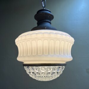 Pair of 1920s Art Deco Pendant Lights