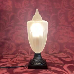 1920s Glass Urn Boudoir Lamp