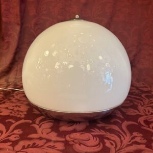 Large Mid Century Modern Glass Dome Table Lamp