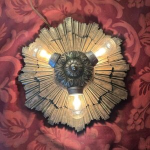 1920s Art Deco Flush Mount Chandelier