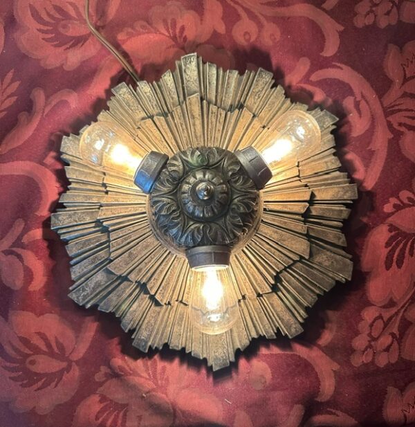 1920s Art Deco Flush Mount Chandelier