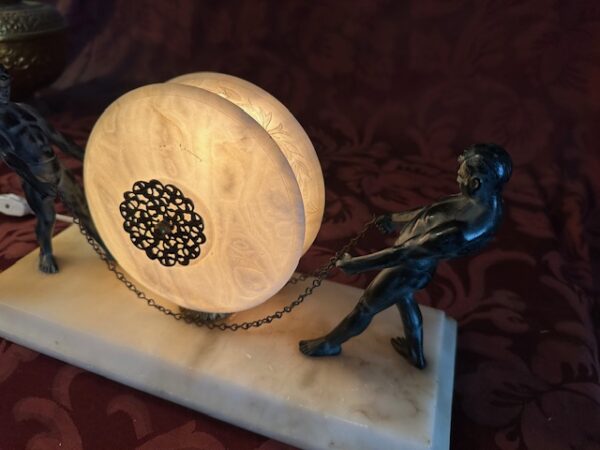 1930s Italian Art Deco Figural Lamp - Image 8