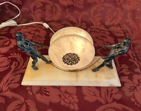 1930s Italian Art Deco Figural Lamp - Image 3