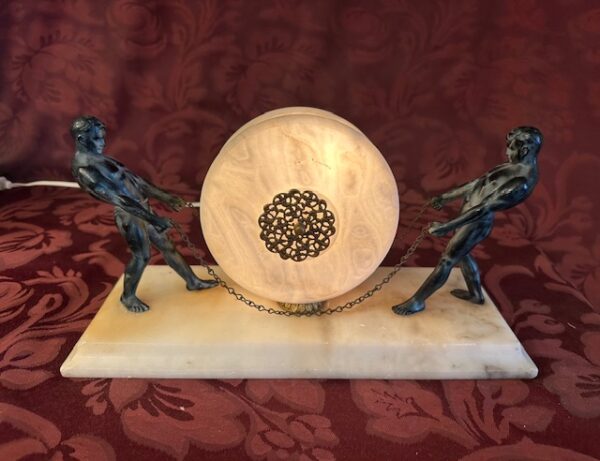 1930s Italian Art Deco Figural Lamp