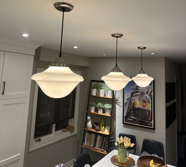 Vintage Schoolhouse Lights (10 available) - Image 3