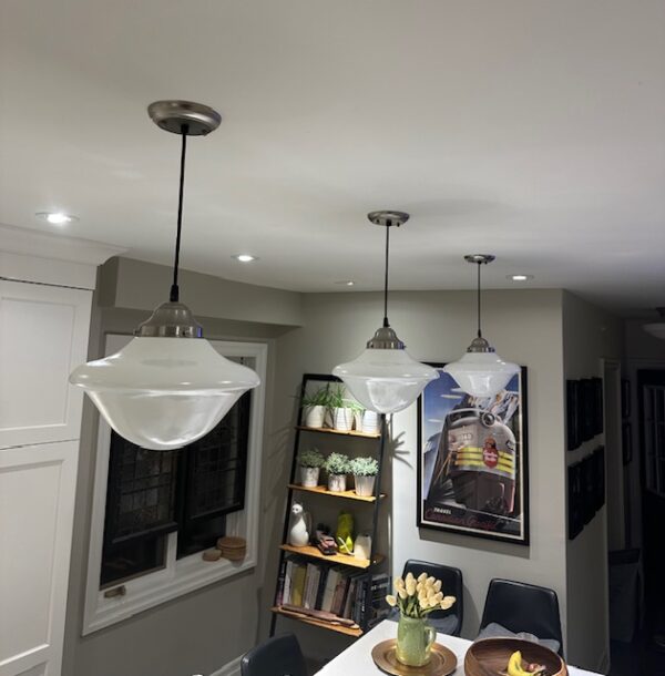 Vintage Schoolhouse Lights (10 available) - Image 2
