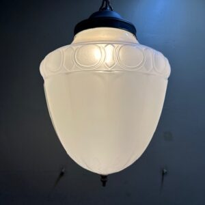 Large Oversized Moonstone Glass Pendant Light ( 2 Available)