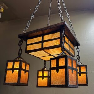 1915 Mission / Arts & Crafts Chandelier